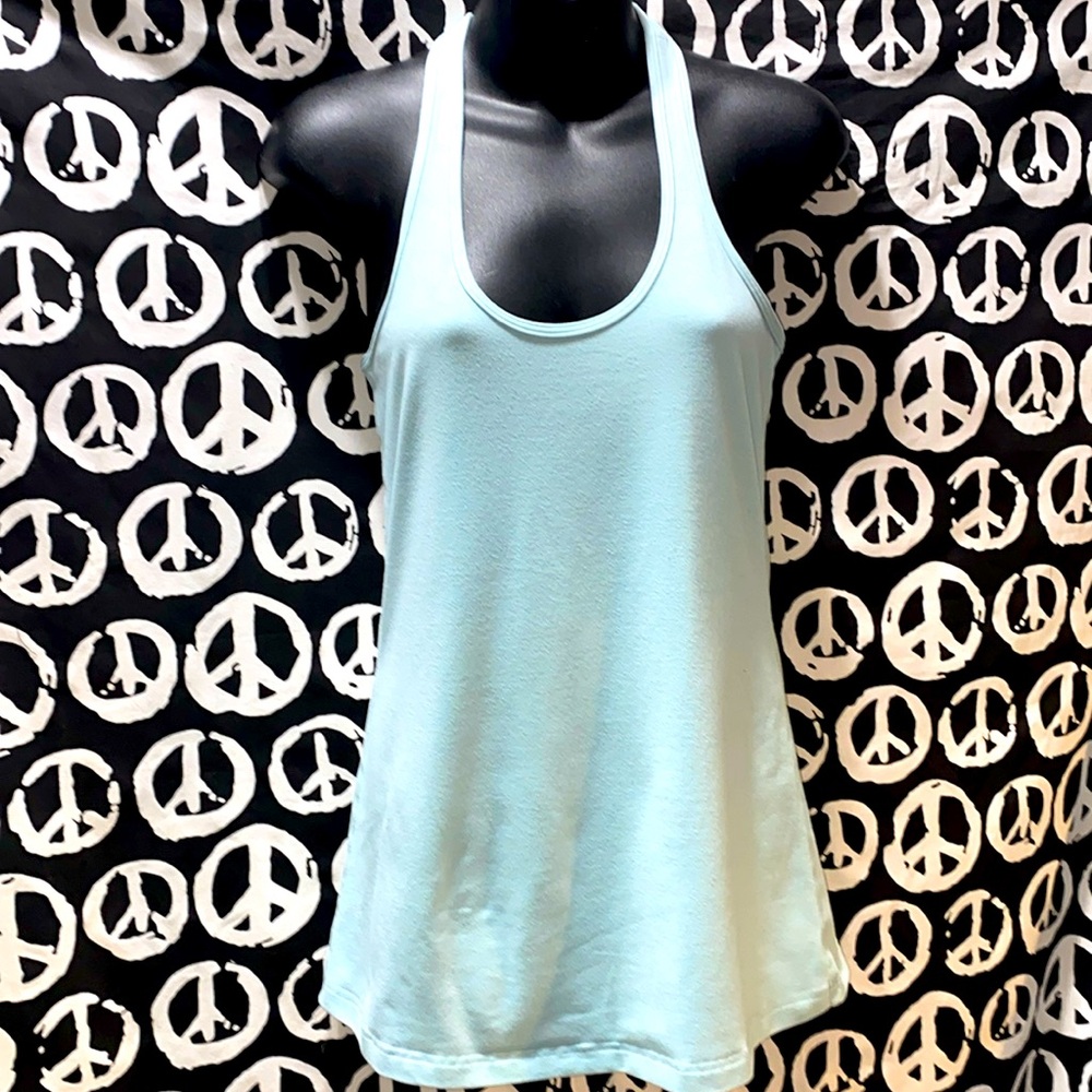 LULULEMON BLUE RAZORBACK ATHLETIC TANK SZ M